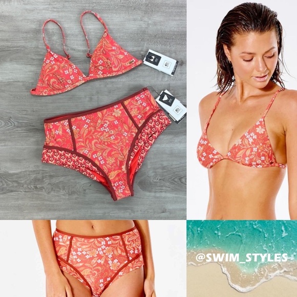 ☀️RIP CURL☀️ LUNAR TIDES FIXED TRI LUNAR TIDES HIGHWAIST CHEEKY BIKINI